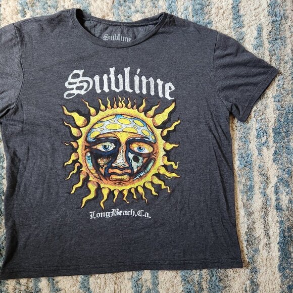 Sublime Long Beach T Shirt in Gray by the brand Sublime! Large EUC - Picture 2 of 9